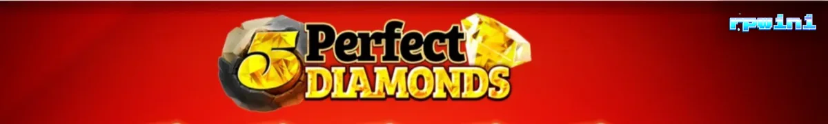 Tampilan visual slot 5 Perfect Diamonds dengan tema klasik dan permata berkilau.